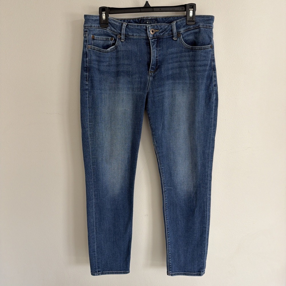 Lucky Brand Stretch Skinny Jeans Fade Blue Denim Mid Rise Lolita Womens 14
